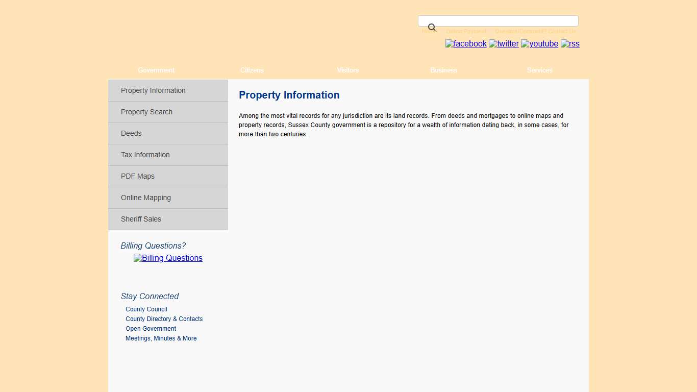Property Information Sussex County